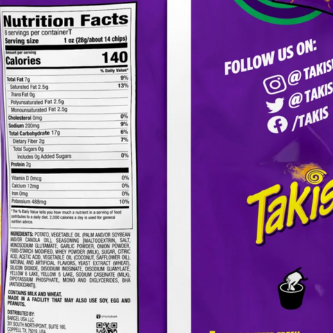 Takis Jalapeno Typhoon Kettlez Sharing Size Bag, Hot Chili Pepper & Lime Wavy Potato Chips, 8 oz.
