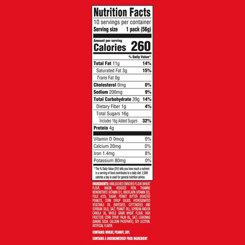 Nutter Butter Peanut Butter Sandwich Cookies, 10 Count
