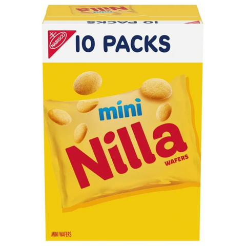 Nabisco Mini Nilla Wafers Cookies, 10 Count