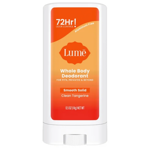Lume Whole Body Women’s Deodorant, Aluminum Free, Clean Tangerine, 0.5 oz