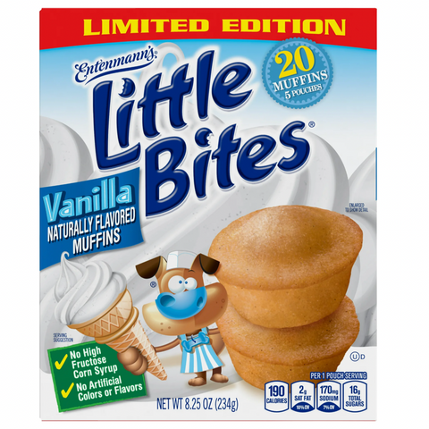 Entenmann’s Little Bites Vanilla Chip Muffins Value Pack, 5 Ct
