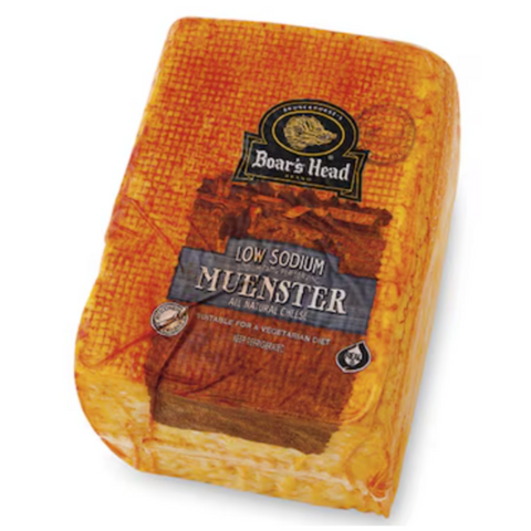 Boar's Head Deli Muenster Cheese, Low Sodium (price per half lbs)