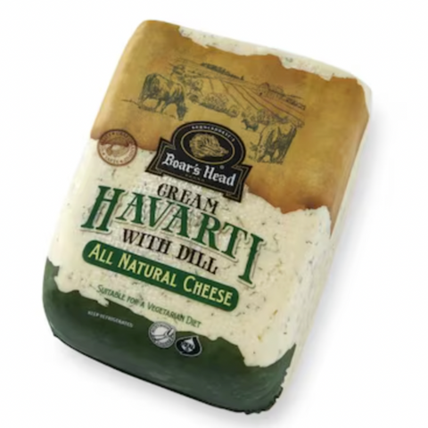 Boar's Head Deli Cream Havarti Cheese with Dill (price per half lbs)