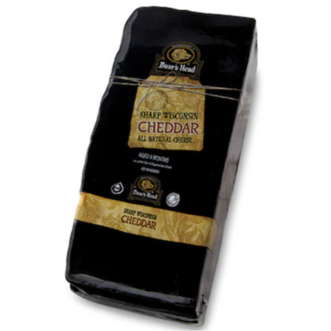Boar's Head Deli Sharp Cheddar Cheese, Yellow, Black Wax (price per half lbs)