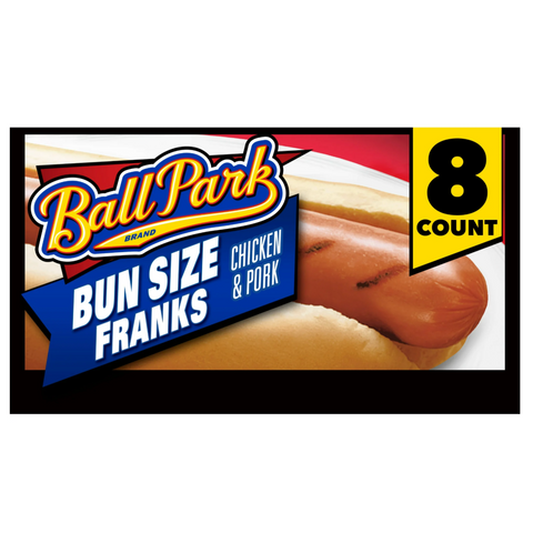 Ball Park Classic Bun Size Hot Dogs, 15 oz, 8 Count