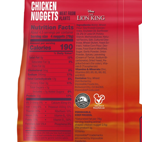 Impossible Foods Character Chicken Nuggets, Fully Cooked, 12.1 oz