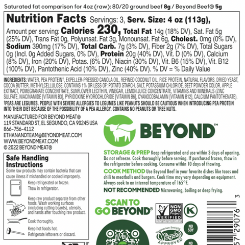 Beyond Meat Beyond Beef, 12 oz