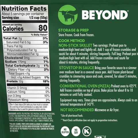 Beyond Original Beef Crumbles, 10 oz