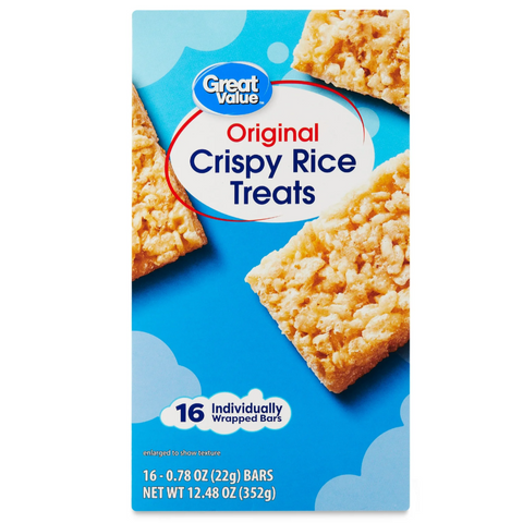 Great Value Crispy Rice Treats, 16 Count