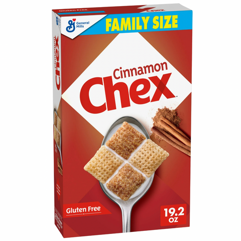 Cinnamon Chex Gluten Free Breakfast Cereal, Family Size, 19.6 oz