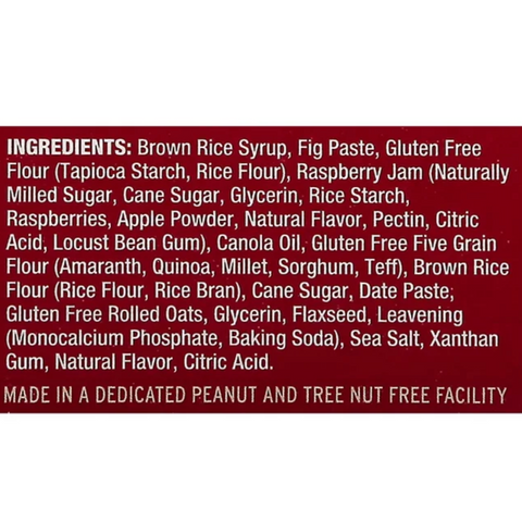 Nature's Bakery Gluten Free, Raspberry Fig Bars, 6 Count