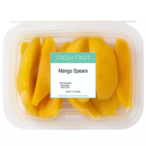 Fresh Cut Mango Spears, 1 lb
