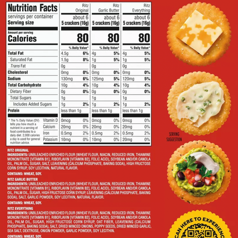 Ritz Entertaining Crackers Pack, 10.3oz
