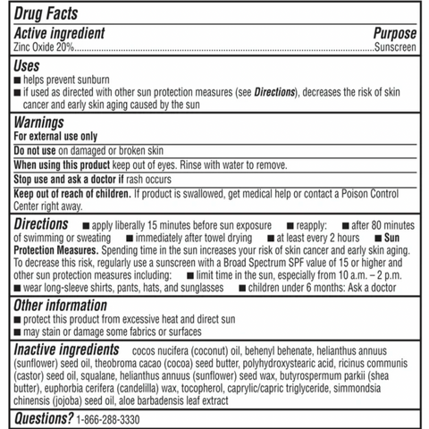 Coppertone Pure & Simple, 100% Mineral Sunscreen Stick, Child, Moana, SPF 50, 0.49 oz