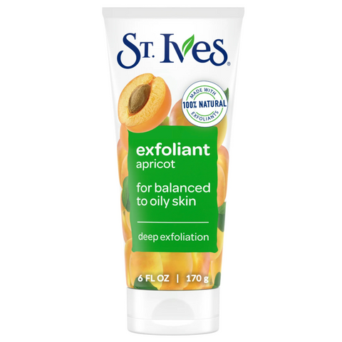 St. Ives Fresh Skin Exfoliating Face Scrub, Apricot Facial Exfoliator, 6 oz