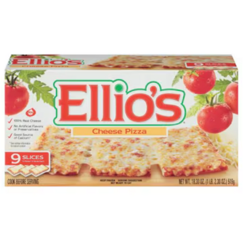 Ellio's Cheese Pizza, 9 Slices, 18.30 oz