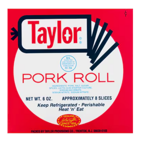 Taylor Pork Roll, 8 slices, 6 Count