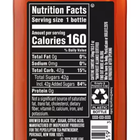 Pure Leaf Sweet Ice Tea, 18.5 oz