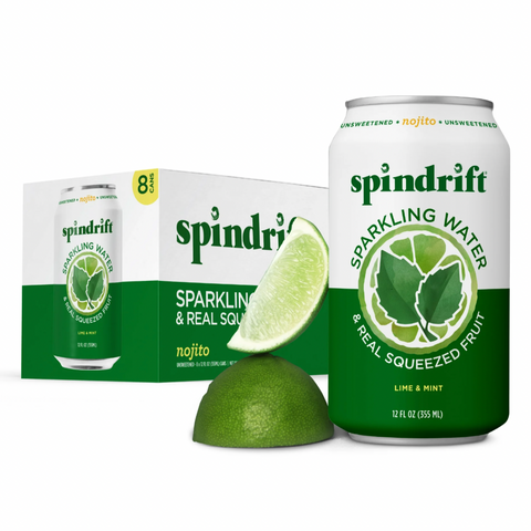 Spindrift Nojito Sparkling Water, 12 fl oz, 8 Count