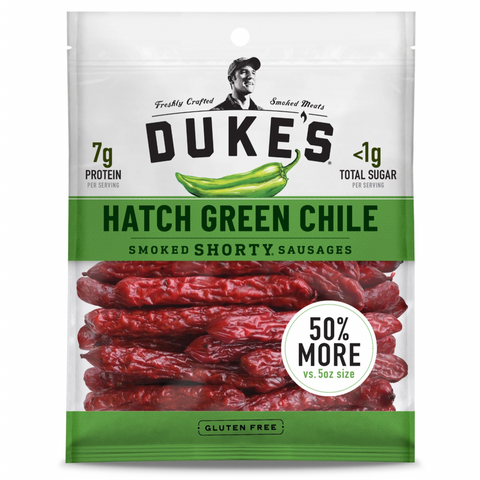 Duke's Hatch Green Chile Smoked Shorty Sausages, 7.5 oz