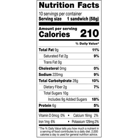 Smucker’s Smucker's Uncrustables Peanut Butter & Raspberry Spread Sandwiches, 10 Count