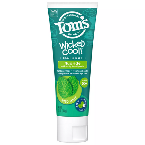Tom's of Maine Mild Mint Wicked Cool! Anti-cavity Toothpaste, 5.1 Oz