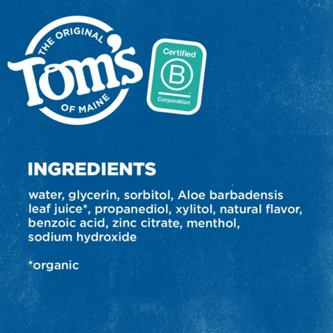 Tom's of Maine Wicked Fresh! Alcohol-Free Natural Mouthwash, Cool Mountain Mint, 16 oz.