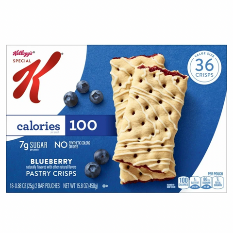 Special K Bar Blueberry Chewy Pastry Crisps, 36 Count