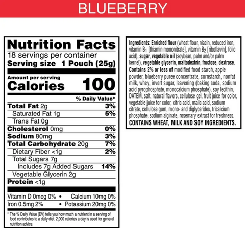 Special K Bar Blueberry Chewy Pastry Crisps, 36 Count