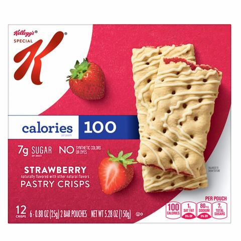 Special K Bar Strawberry Chewy Pastry Crisps, 12 Count