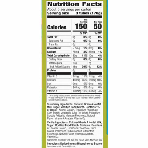 Yoplait Go Gurt Minecraft Kids Fat Free Yogurt Variety Pack, 16 Count