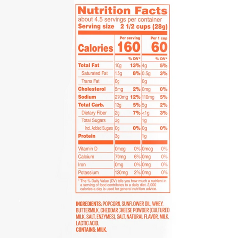 Angie's BOOMCHICKAPOP White Cheddar Popcorn, 7 oz