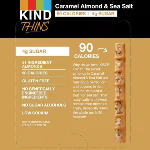 Kind Thins Caramel Almond, 7.4oz, 10 Count