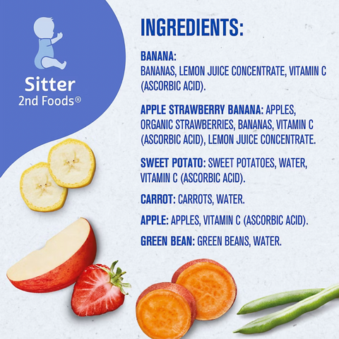 Gerber Stage 2 Baby Food, Puree Favorites Tubs, Baby Puree, Variety, 8oz. 15 Count