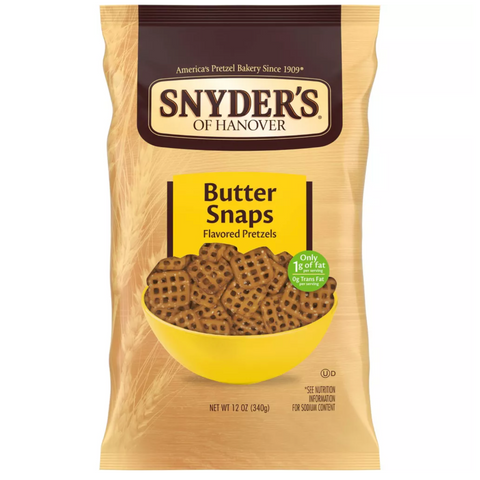 Snyder's of Hanover Pretzels Butter Snaps, 12oz