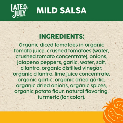 Late July Snacks Mild Salsa, 15.5 oz
