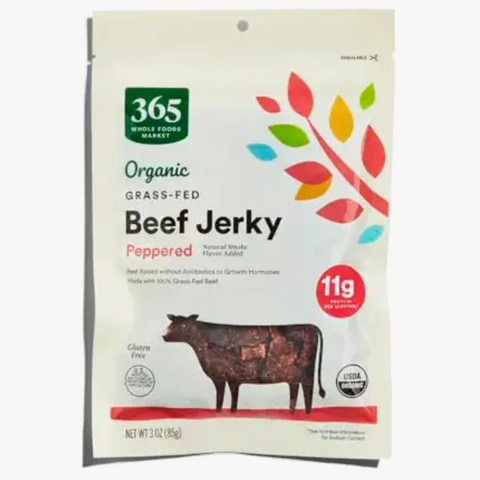 365 Organic Peppered Beef Jerky, 3 oz.