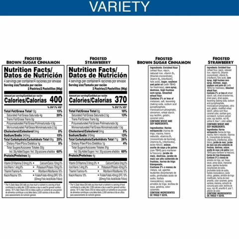PopTarts Variety Pack Toaster Pastries, 16 Count