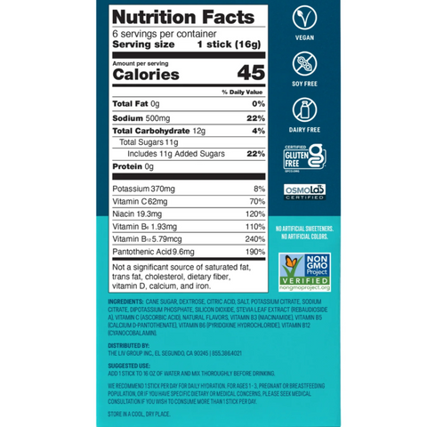 Liquid I.V.® Tropical Punch Hydration Multiplier® Powdered Electrolyte Drink Mix, 6 Count