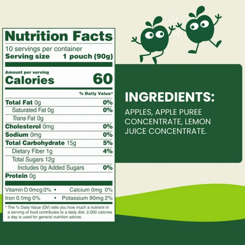GoGo squeeZ Applesauce and Fruit Puree, Apple Apple, Disney’s Lilo & Stitch, 3.2 oz, 10 Count