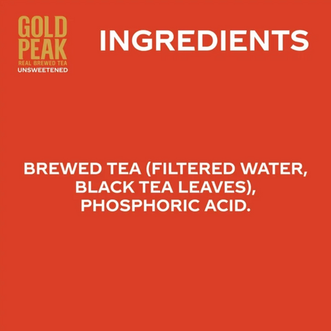 Gold Peak Unsweetened Black Tea Bottle, 76 fl oz