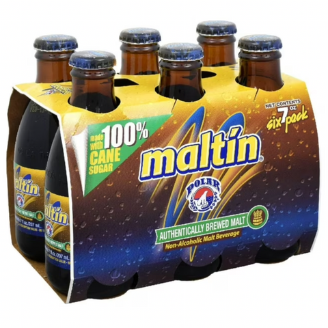 Maltin Polar Non-Alcoholic Malt Beverage, 7 oz, 6 Count