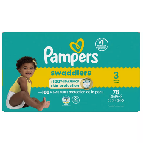 Pampers Swaddlers Diapers - Size 3, 78 Count