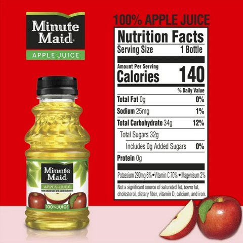 Minute Maid Apple Juice, 10 fl oz, 6 Count