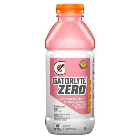 Gatorade Zero Sugar Electrolyte Beverage Strawberry Kiwi, 20 Fl Oz