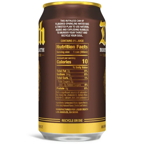 Liquid Death Sparkling Water Root Beer Wrath, 12oz, 6 Count