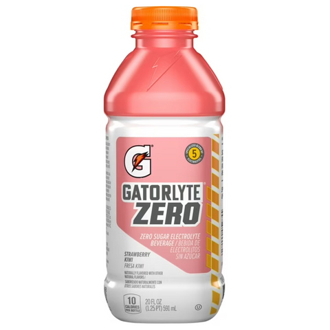 Gatorade Gatorlyte Zero Sugar, Strawberry Kiwi Electrolyte Sports Drink, 20 fl oz