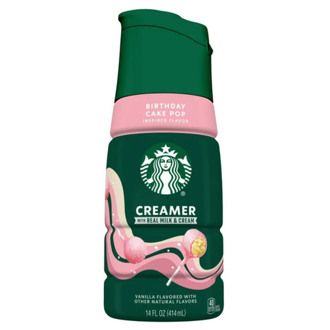 Starbucks Birthday Cake Pop Coffee Creamer, 14 fl oz