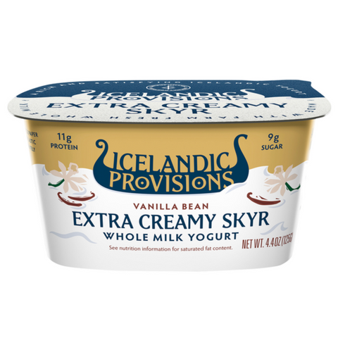 Icelandic Provisions Extra Creamy Skyr, Low Fat, Strawberries & Cream, 4.4 oz