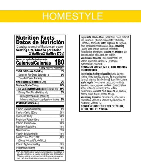 Kellogg's Eggo 10 ct Homestyle Waffles